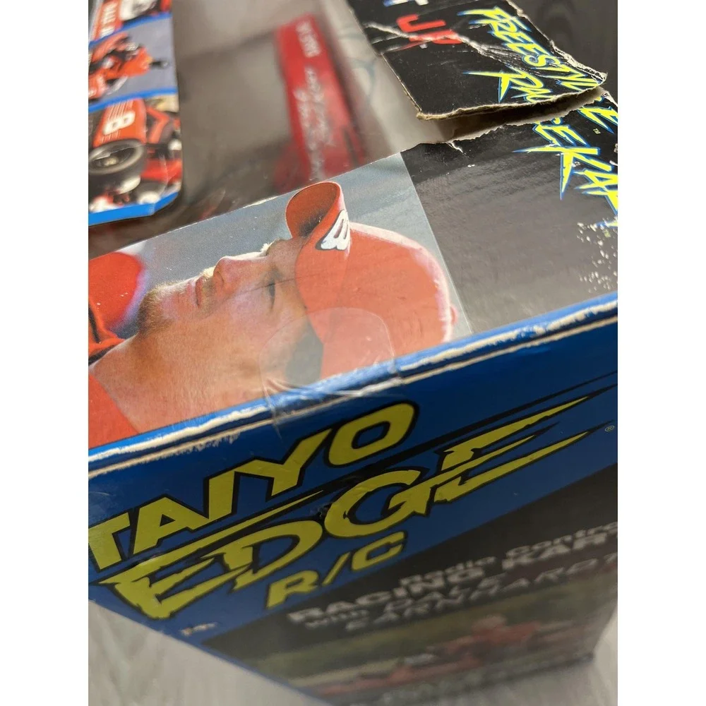 Vintage Taiyo Edge RC Dale Earnhardt Jr Racing Kart 49MHz NASCAR Driver 2003